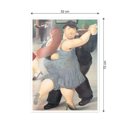 Homage to Botero - Dancers 1987 cm 50x70 - misure