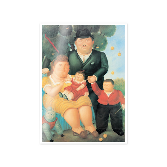 Homage to Botero - A famliy cm 50x70