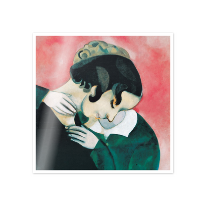Homage to Chagall - The Pink Lovers cm 50x50