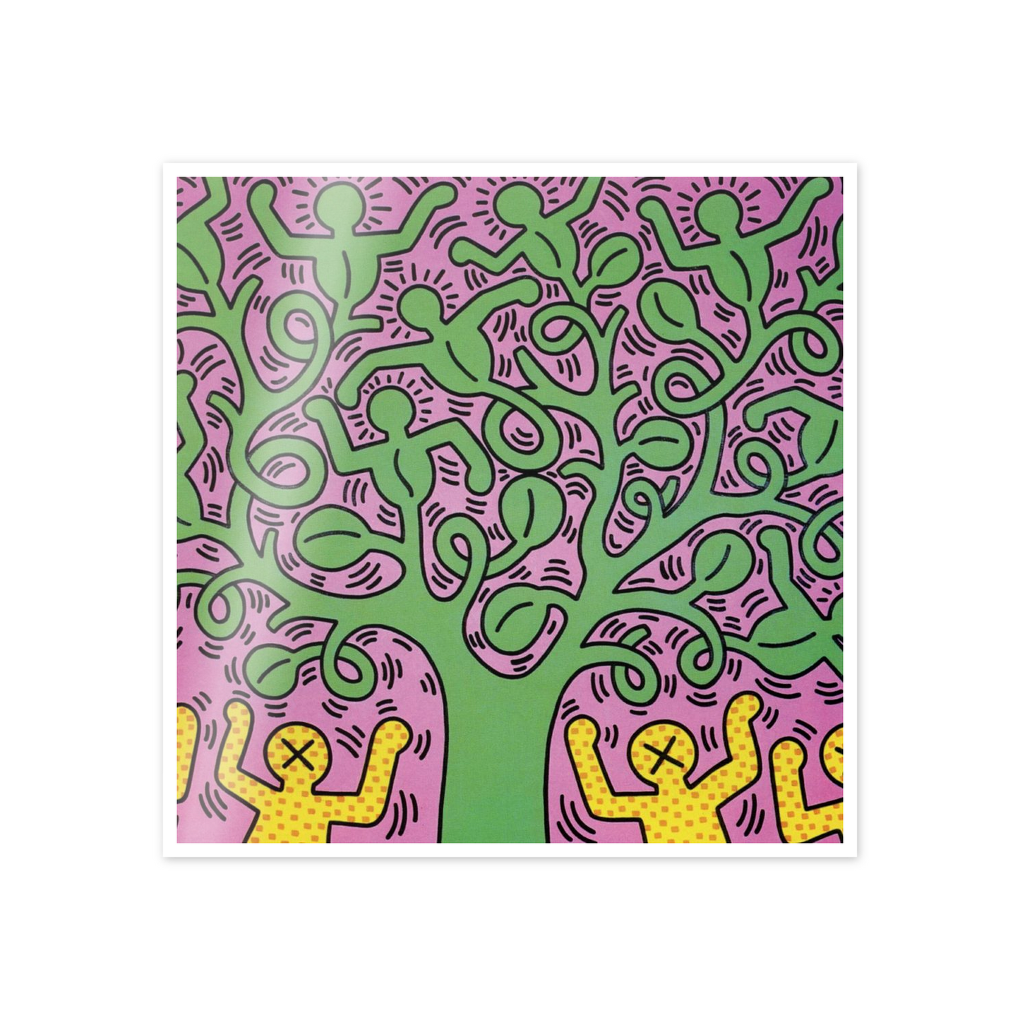 Homage to Haring - Tree of Life cm 50x50