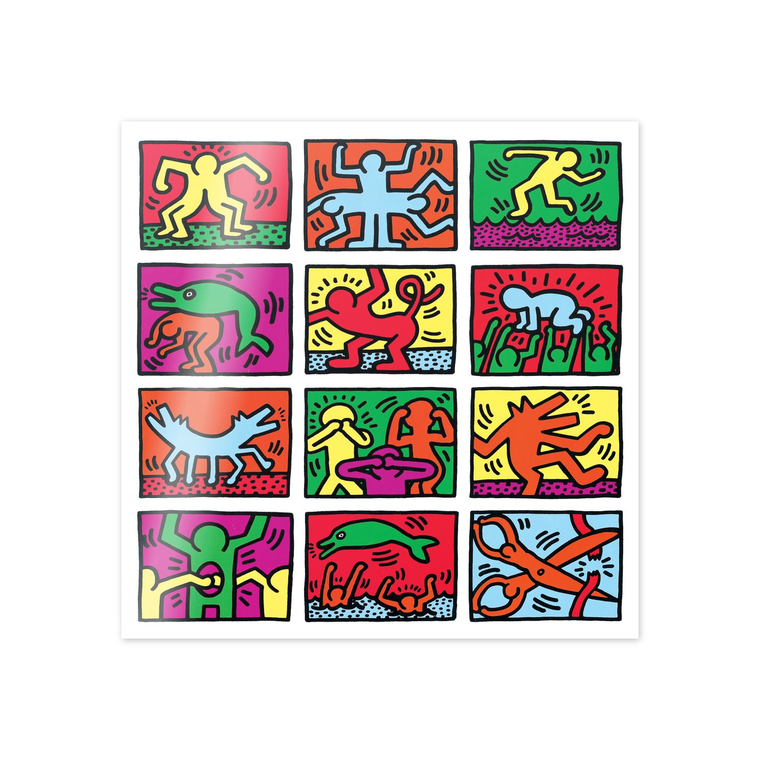 Homage to Haring - Retrospect 1989 cm 50x50