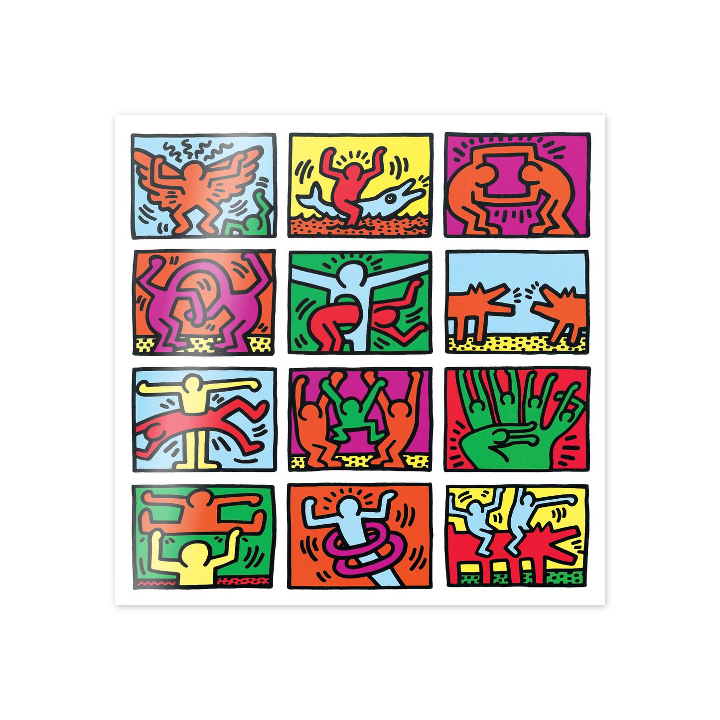 Homage to Haring - Retrospect 1989 cm 50x50