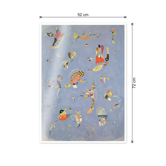 Homage to Kandinsky - Blue Sky cm 50x70 - misure