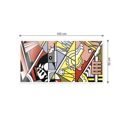 Homage to Lichtenstein - Peace Through Chemistry I cm 100x50 - misure