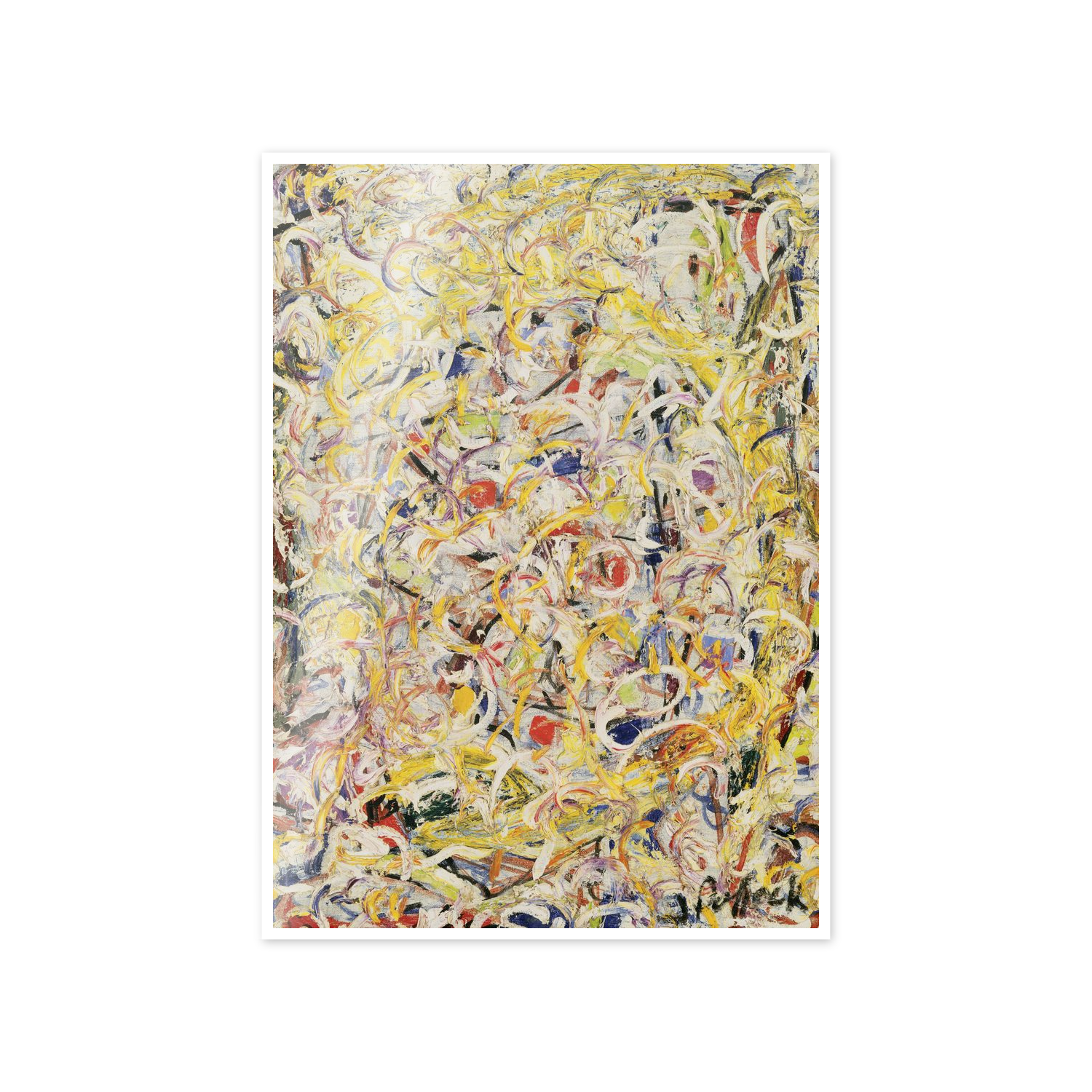 Homage to Pollock - Shimmering Substance cm 50x70