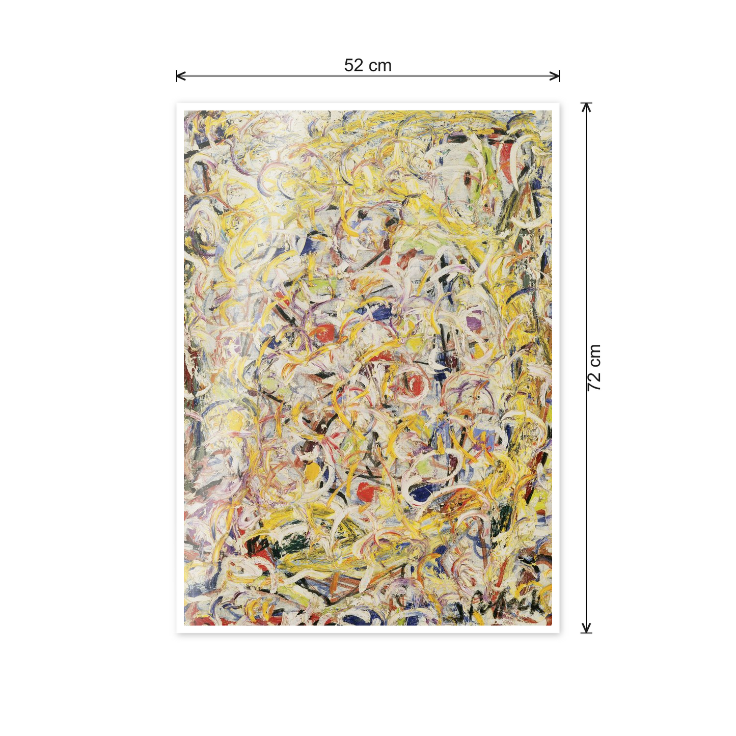 Homage to Pollock - Shimmering Substance cm 50x70 - misure