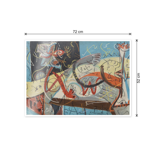 Homage to Pollock - Stenographic Figure cm 70x50 - misure