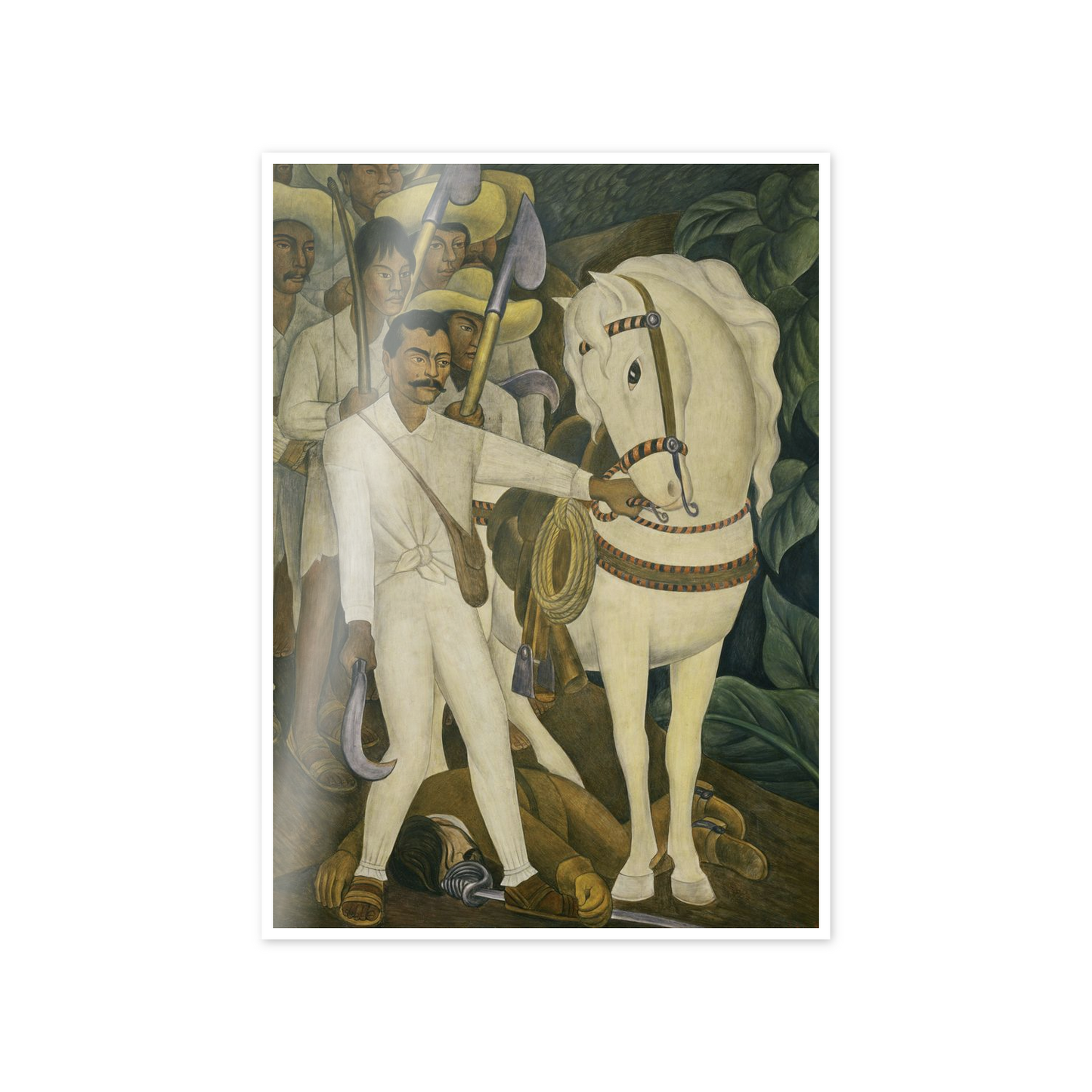 Homage to Rivera - Agrarian Leader Zapata cm 50x70