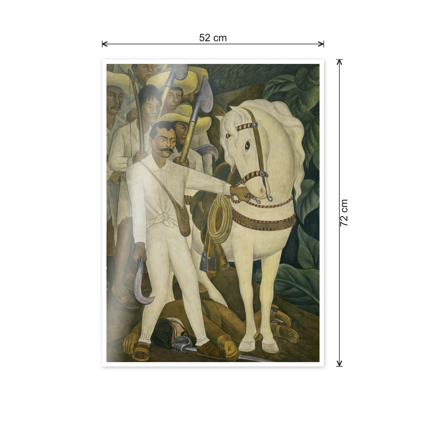 Homage to Rivera - Agrarian Leader Zapata cm 50x70 - misure