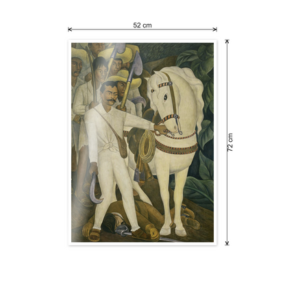 Homage to Rivera - Agrarian Leader Zapata cm 50x70 - misure