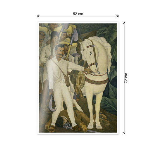 Homage to Rivera - Agrarian Leader Zapata cm 50x70 - misure