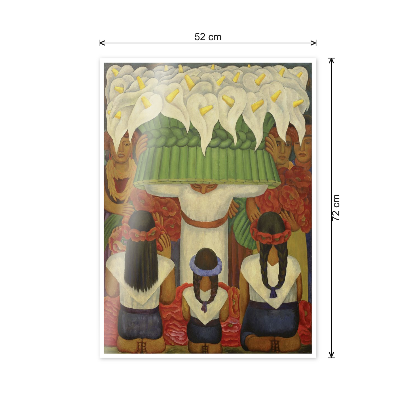 Homage to Rivera - Flower Festival Feast Of Santa Anita cm 50x70 - misure
