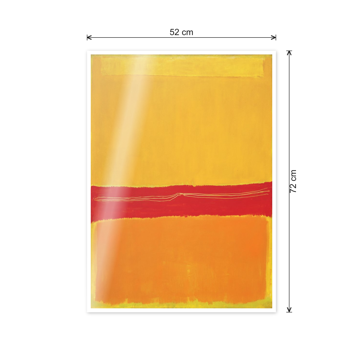 Homage to Rothko - No.5 No.22 cm 50x70 - misure