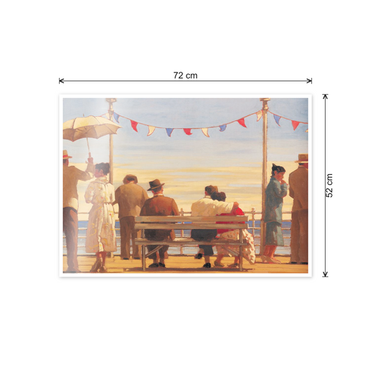 Homage to Vettriano - The Pier cm 70x50 - misure
