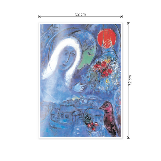 Homage to Chagall - Field of Mars cm 50x70 - misure