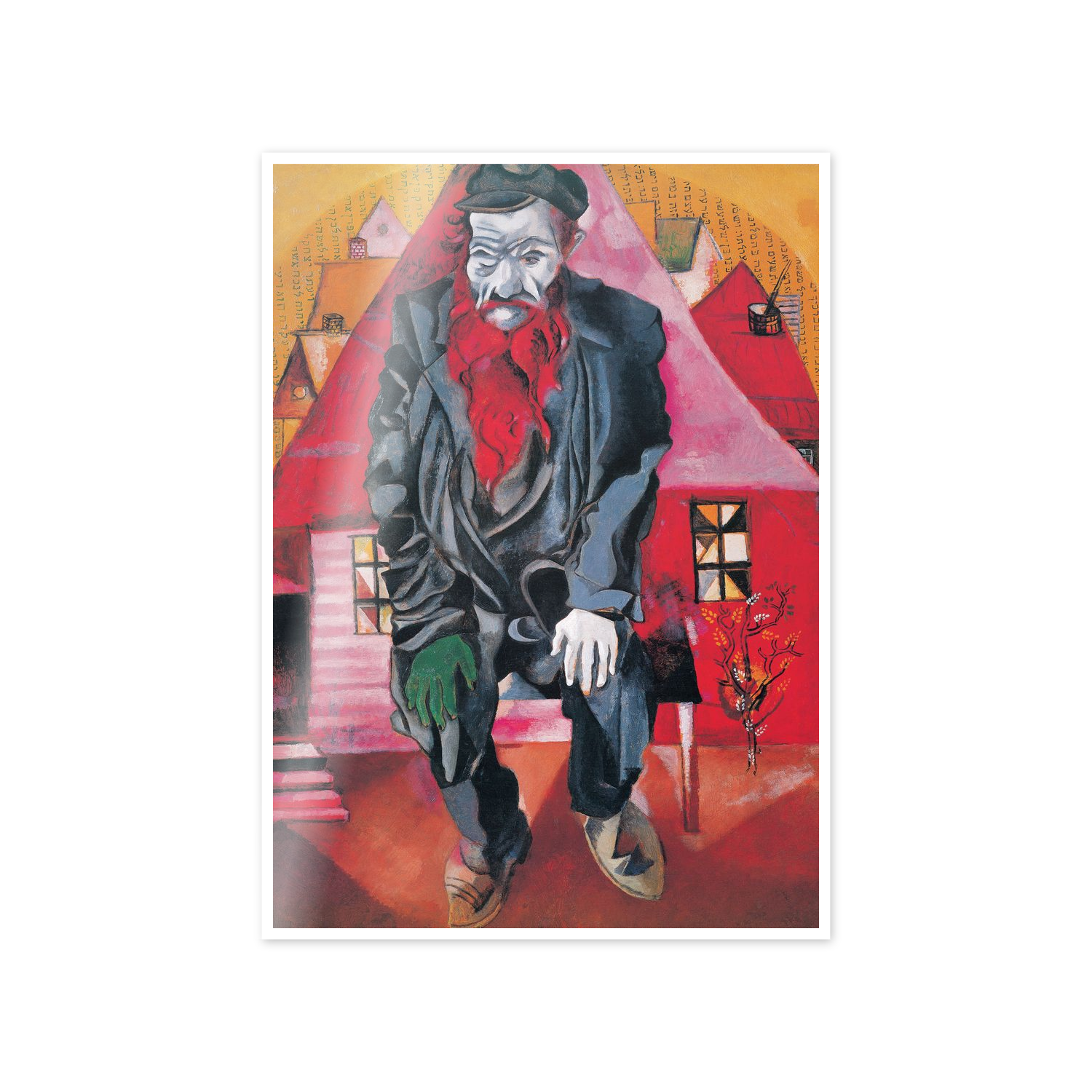 Homage to Chagall - Jew in Pink cm 50x70
