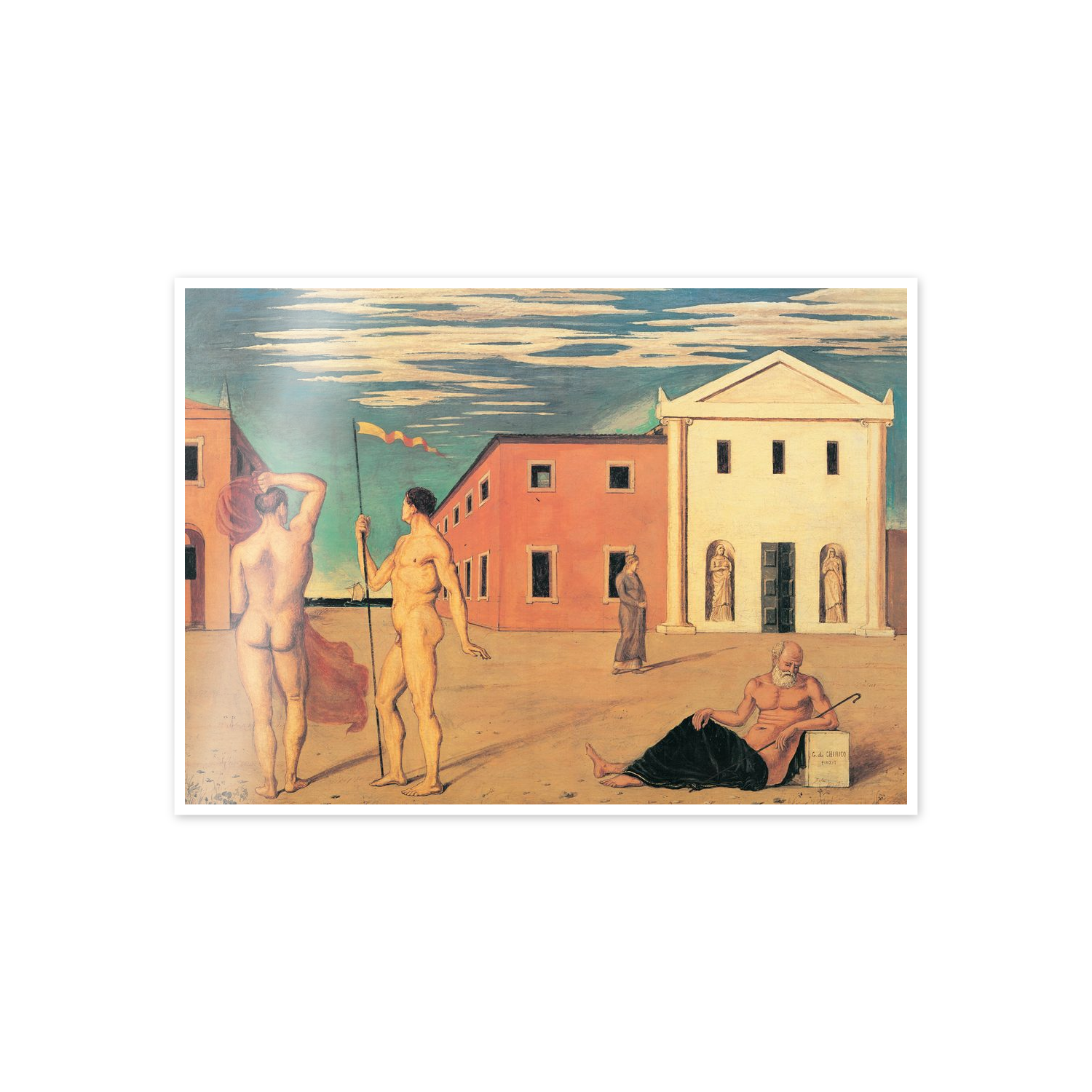 Homage to De Chirico - Departure Of The Argonauts cm 70x50