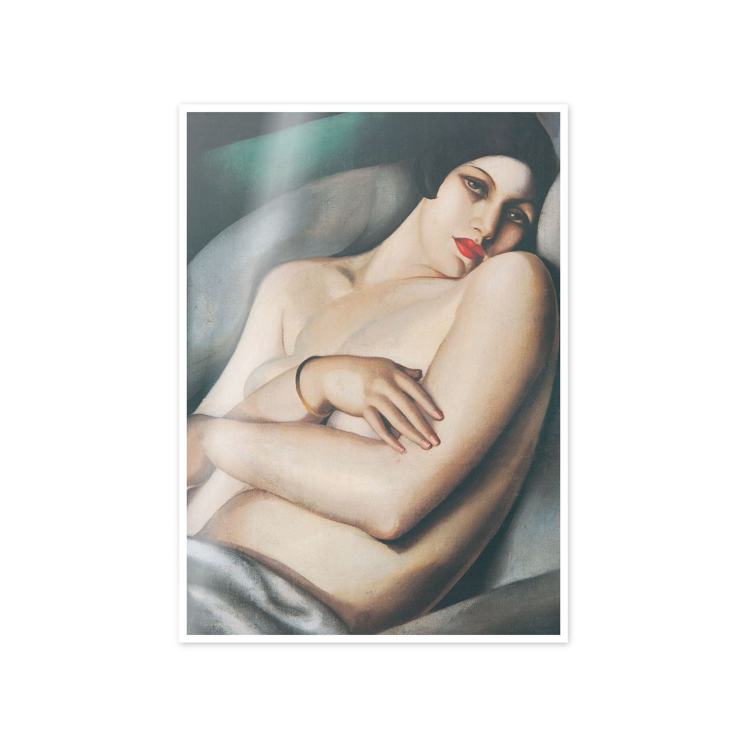 Homage to De Lempicka - Rafaelo on a Green Background cm 50x70