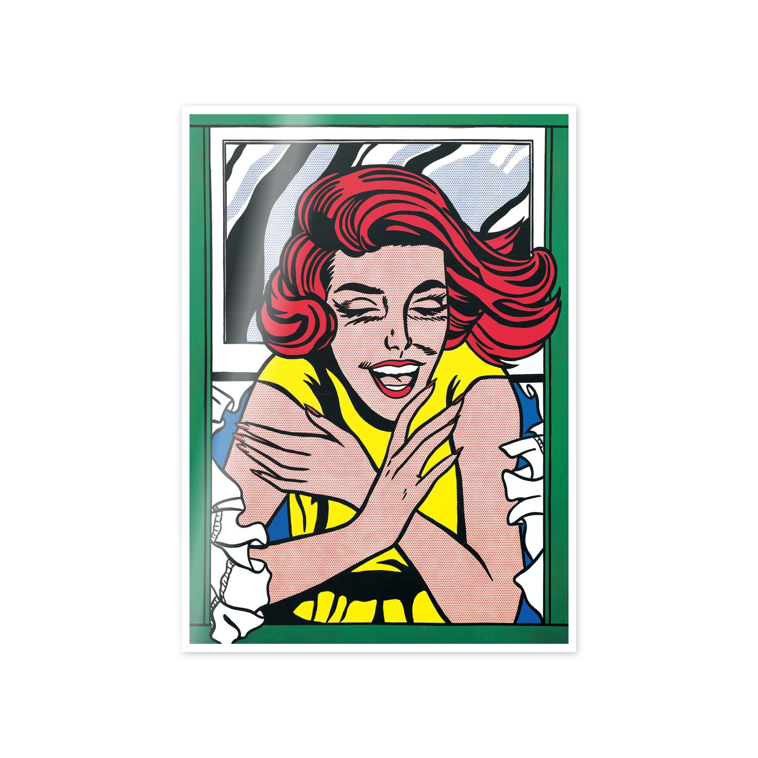 Homage to Lichtenstein - Girl At Window cm 50x70