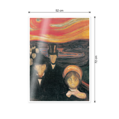 Homage to Munch - Anxiety 1894 cm 50x70 - misure