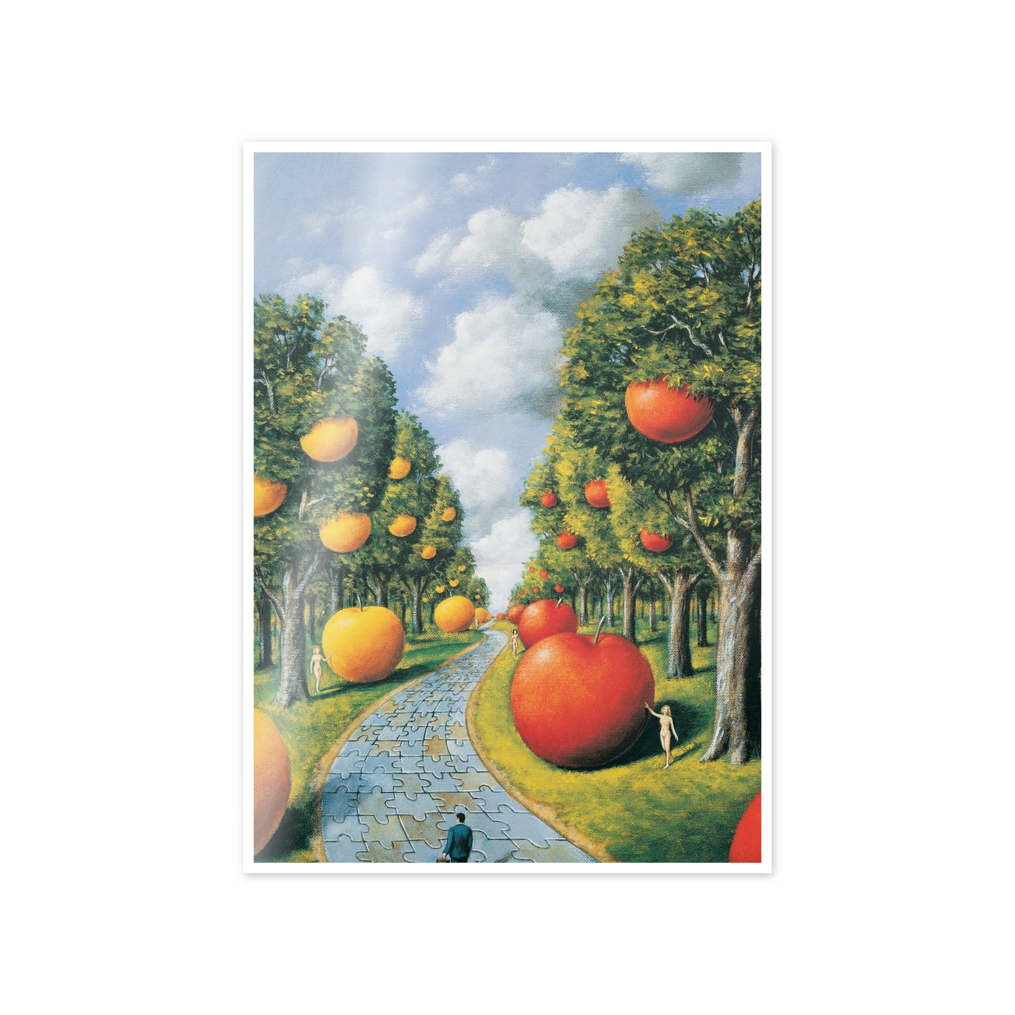 Homage to Olbinski - Apple Trees cm 50x70
