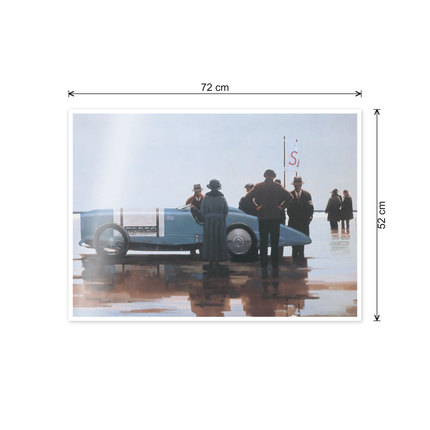 Homage to Vettriano - The Beach of Pendine cm 70x50 - misure