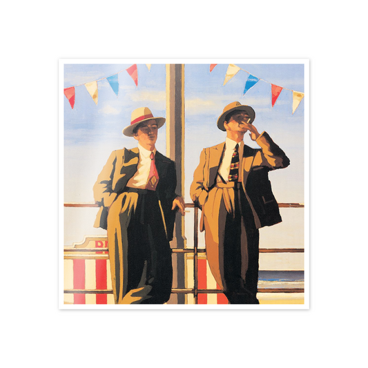 Homage to Vettriano - Seaside Sharks cm 50x50