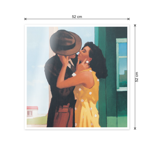 Homage to Vettriano - The Last Great Romantic cm 50x50 - misure