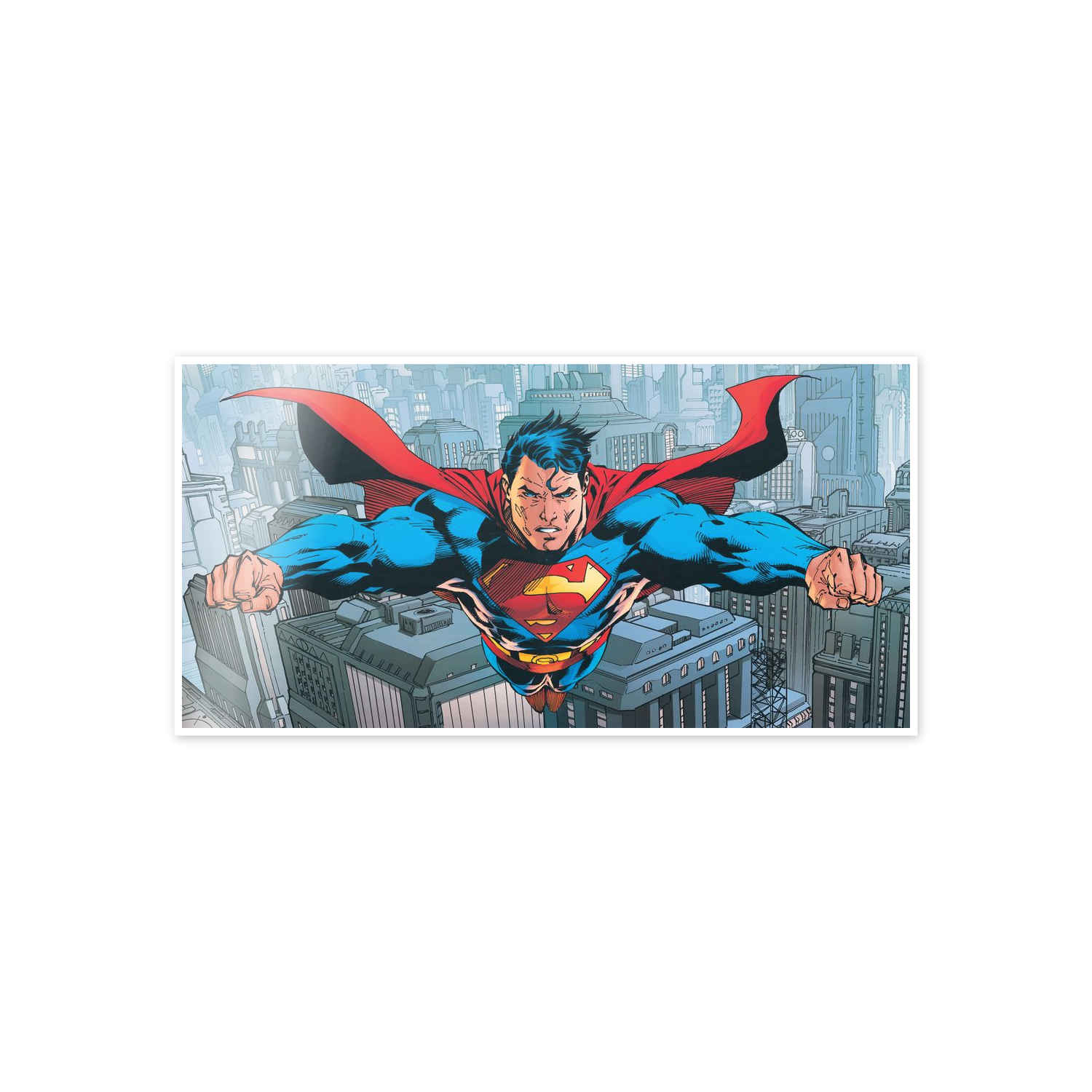 Homage to Superman Flying Over Metropolis cm 100x50