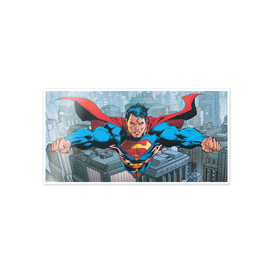 Homage to Superman Flying Over Metropolis cm 100x50