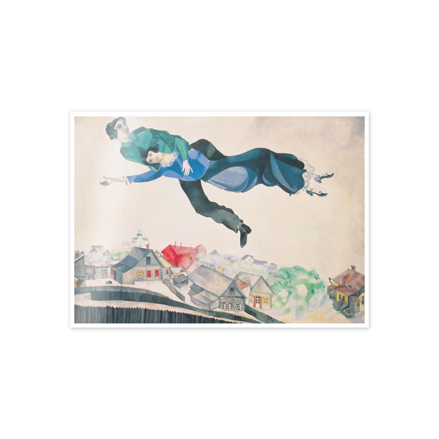 Homage to Chagall - On the City cm 70x50