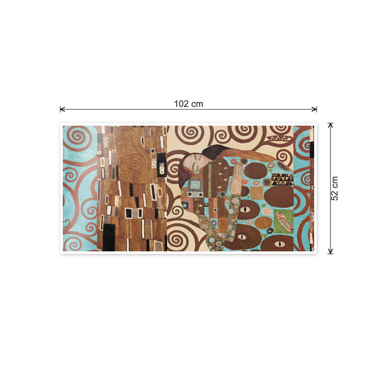 Homage to Klimt - Anniversary patchwork cm 100x50 - misure