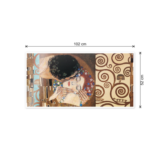 Homage to Klimt - Anniversary patchwork cm 100x50 - misure