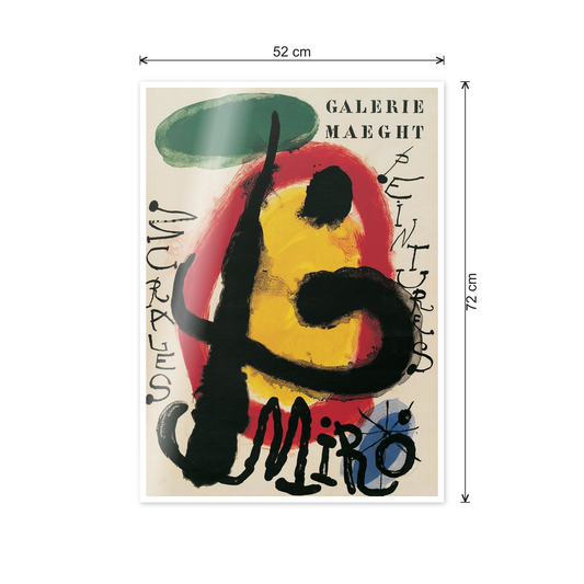 Homage to Mirò - Murales Peintures cm 50x70 - misure