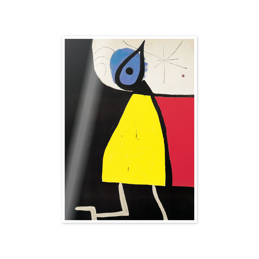 Homage to Mirò - Woman At Night 1973 cm 50x70
