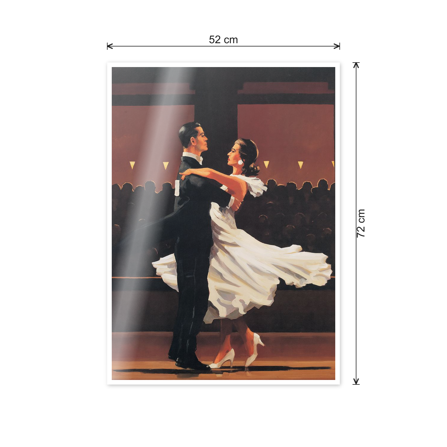 Homage to Vettriano - Take This Walz cm 50x70 - misure