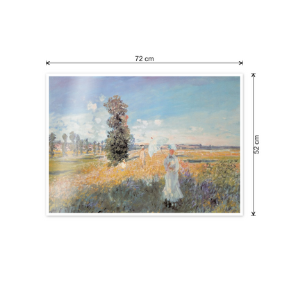 Homage to Monet - Fields in Spring cm 70x50 - misure