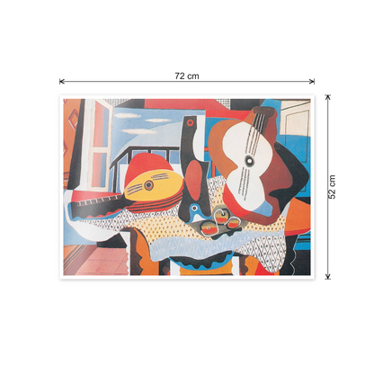Homage to Picasso - Mandolino E Chitarra, 1924 cm 70x50 - misure