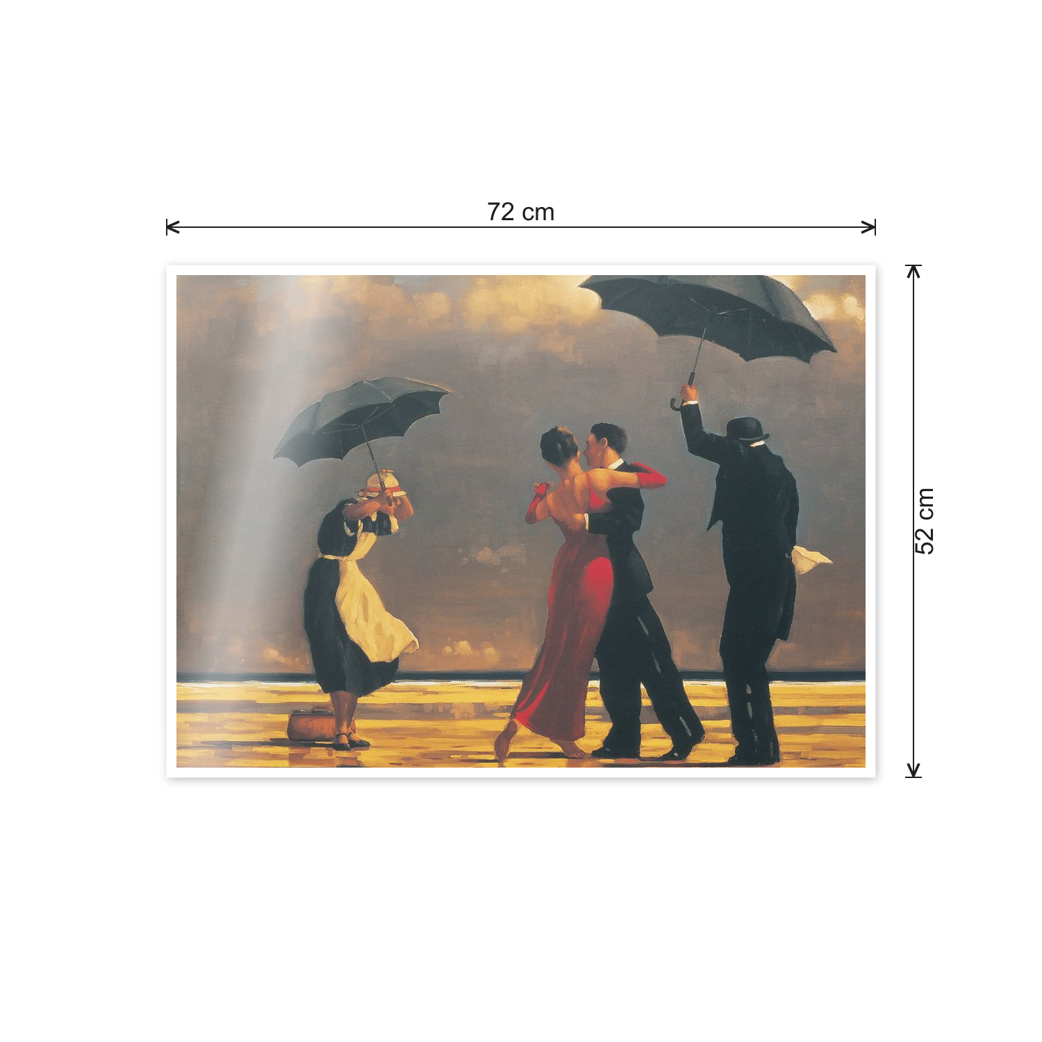 Homage to Vettriano - The Singing Butler cm 70x50 - misure