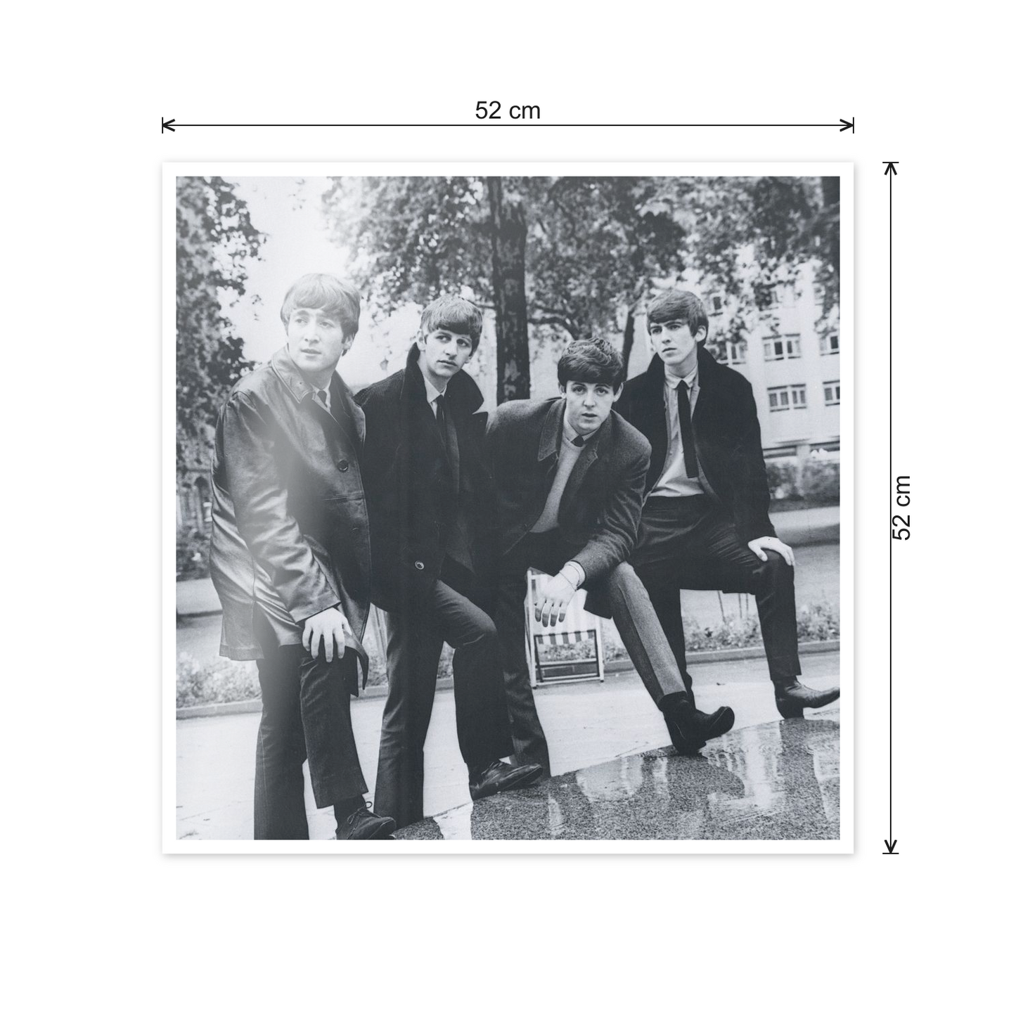 The Beatles cm 50x50 - misure