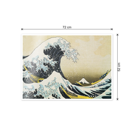 Homage to Hokusai - The Wave cm 70x50 - misure