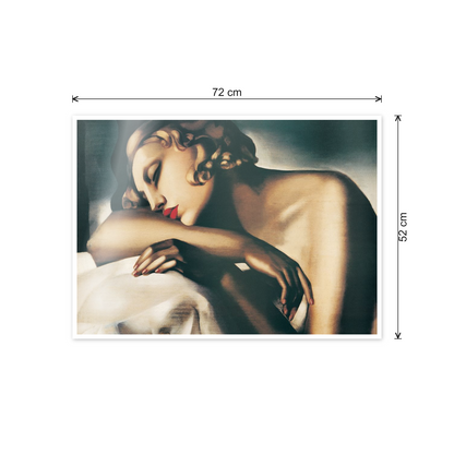 Homage to De Lempicka - La Dormeuse cm 70x50 - misure