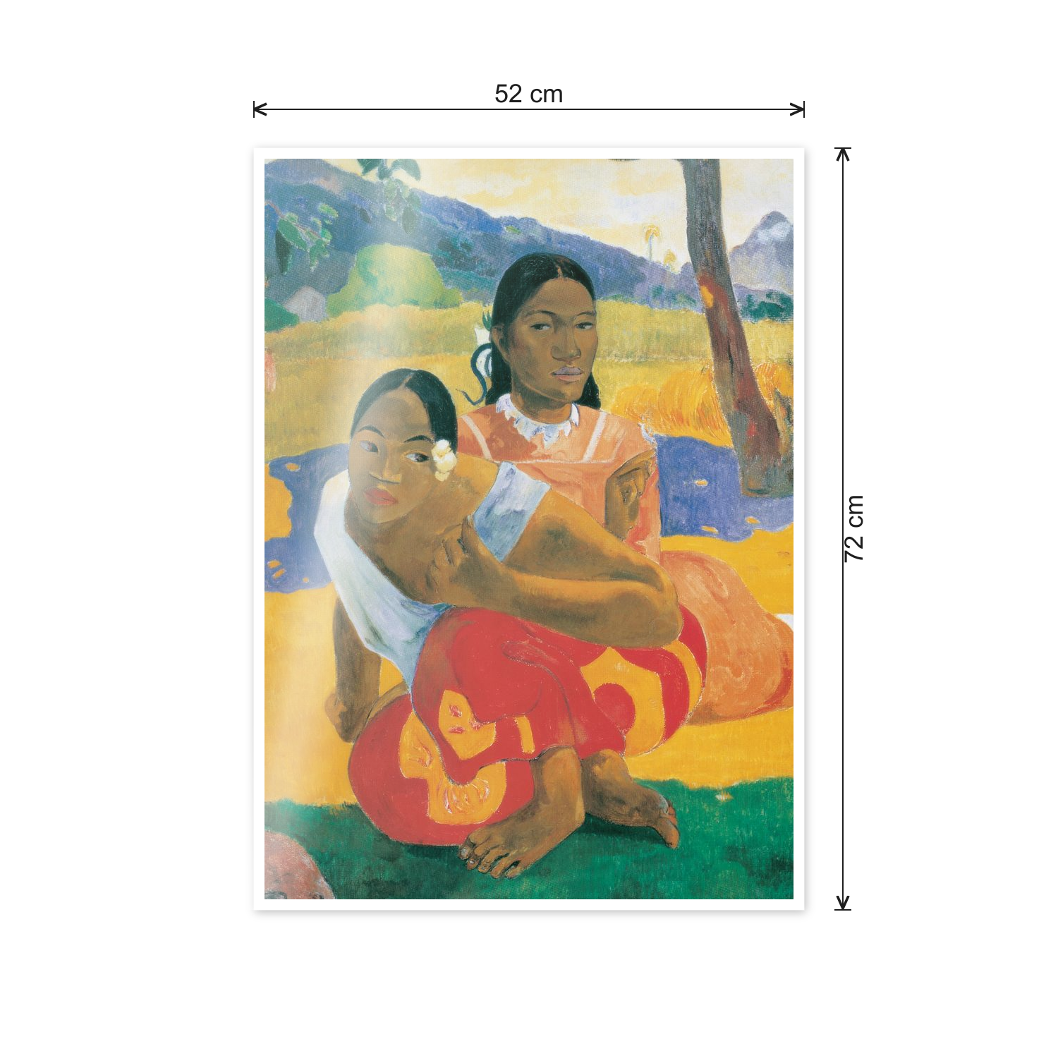 Homage to Gauguin - When Will You Marry? cm 50x70 - misure