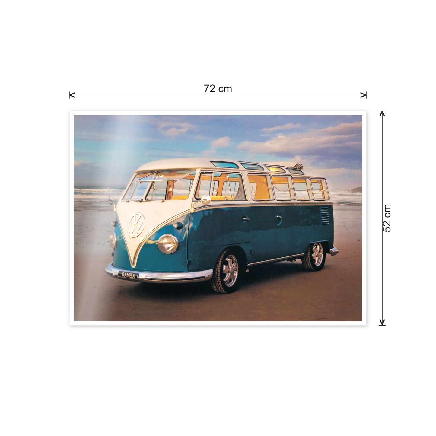 Volkswagen Samba cm 70x50 - misure