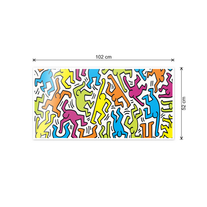 Homage to Haring - Untitled 1983 cm 100x50 - misure