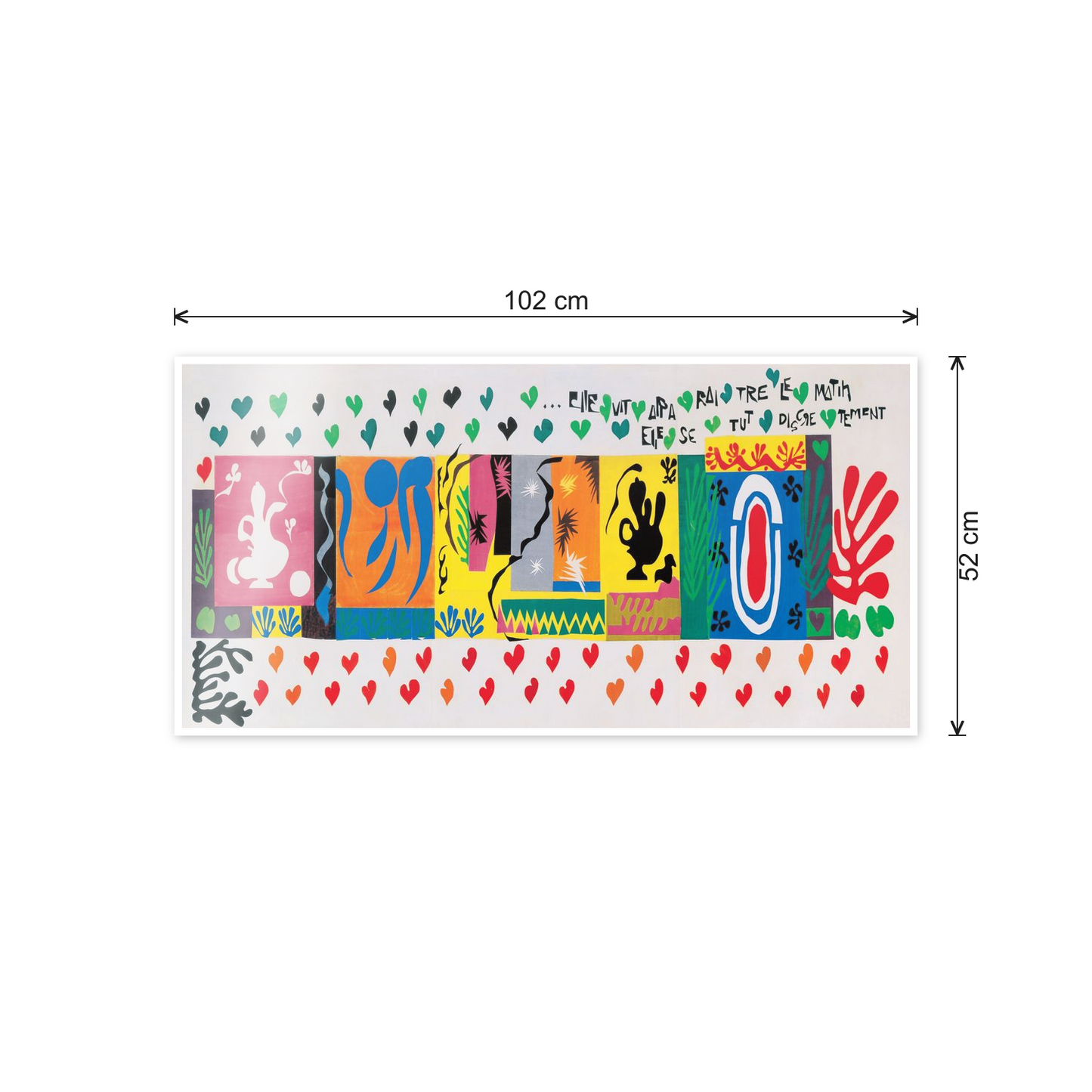 Homage to Matisse - One Thousand and One Nights, 1950 cm 100x50 - misure