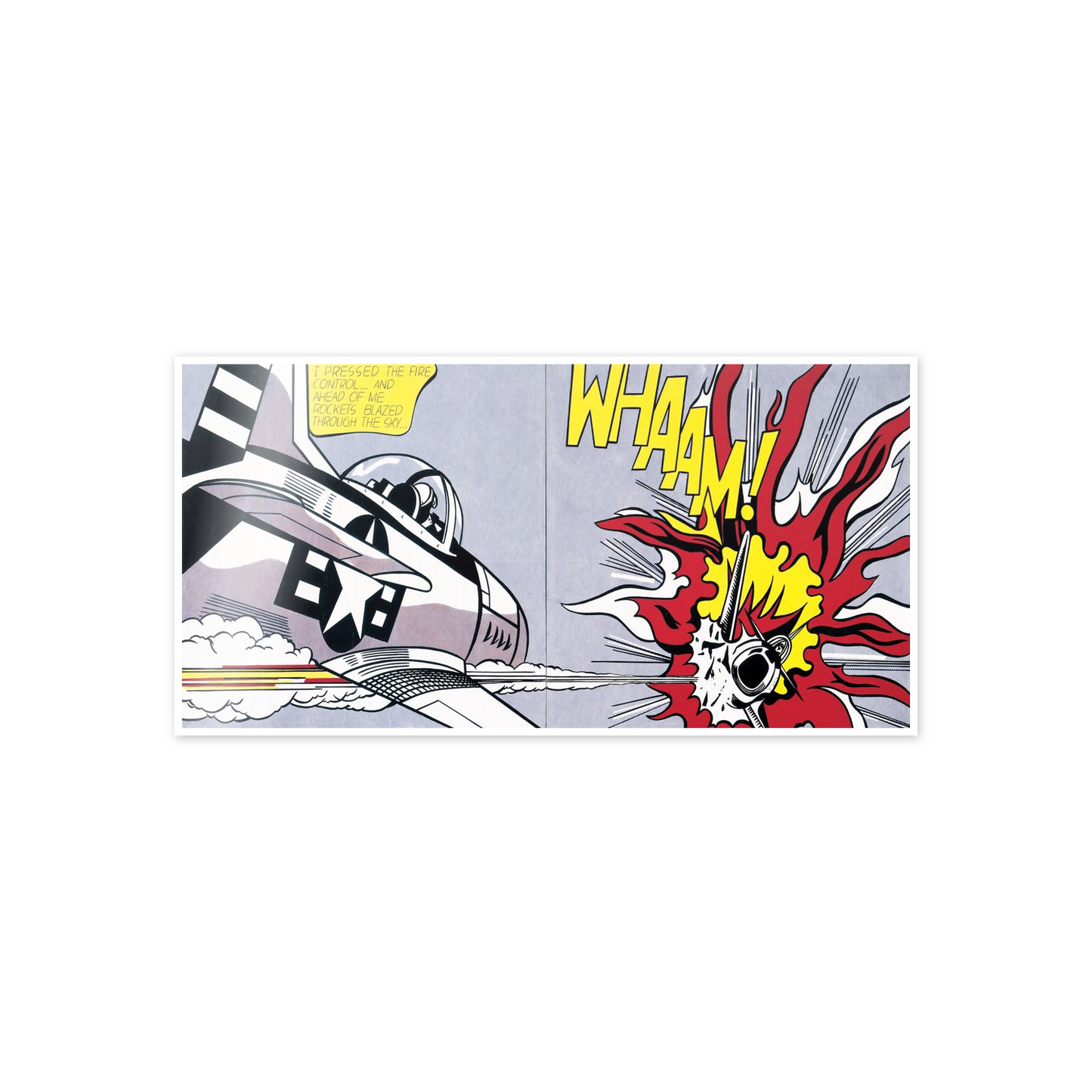 Homage to Lichtenstein - Whaam! cm 100x50