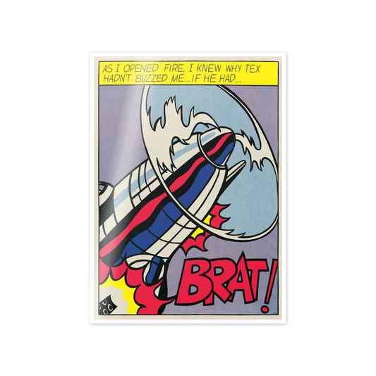 Homage to Lichtenstein - As I Opened Fire Panel 1 cm 50x70