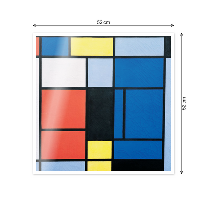 Homage to Mondrian - Tableau n 1 cm 50x50 - misure