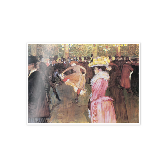 Homage to Toulouse-Lautrec - Ball im Moulin Rouge cm 70x50